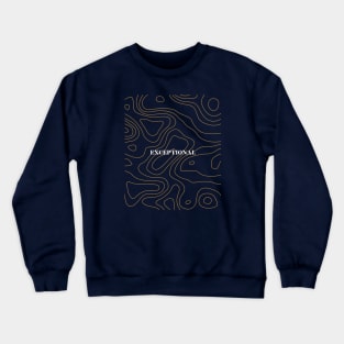 Topography pattern Crewneck Sweatshirt
